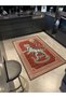 Brick Color Ethnic Wild Tiger and Snake Pattern Creative Modern Decorative Carpet 2356 - 3