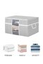 3-Piece Mega Size Windowed Quilt Storage Bag - Pillow Quilt Organizer Storage Bag 75 X 40 X 40 Cm - 2