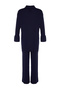 Navy Blue Slit Detailed Cardigan-Pants Knitwear Set TCTAW23US00028 - 8