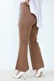 Piyale Spanish Leg Trousers 653 - Brown - 5