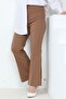 Piyale Spanish Leg Trousers 653 - Brown - 4