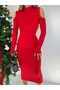 Off-the-Shoulder Stone Midi Dress - 4