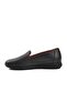 309-1 Black Genuine Leather Women's Casual Shoes - 3