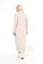 Stone Half Turtleneck Knitwear Knitted Dress - 7