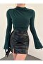Ruched Bell Sleeve Blouse - 3