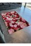 Red Pink Themed Flower Rose Bunch Patterned Creative Modern Decorative Carpet 2339 - 3