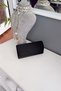 Black Satin Oval Cut Cover Evening Dress Women's Bag