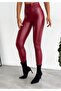 WOMEN'S HIGH WAIST LEATHER LOOK ANKLE-LENGTH SLIM BEAN TIGHTS AYD0001 - 5
