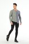 ZERO COLLAR CROSS CUT PARTS FLUFFY SEWING SPECIAL PAINTING TOLDING EFFECT KITSWEATER - 3