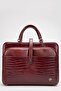 Women's Briefcase Laptop Bag Claret Red - 6