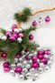 3 Cm 72 Pieces Pink-silver Cici Ball Christmas Pine Tree Ornament - 2