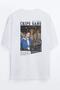 Reversible Mj Crips Gang Printed Unisex Oversize T-shirt
