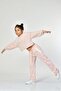 Girl's Sweatpants with Pockets and Zipper - Pink - 4