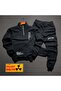 Men's Believe Printed Polo Neck Half Zipper Sweatshirt Tracksuit Set - 3
