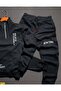 Men's Believe Printed Polo Neck Half Zipper Sweatshirt Tracksuit Set - 5