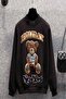 Teddy Bear Embroidered with Elastic Waist 3 Thread Lower Top Set - 2