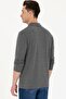 BASE. Polo Assn. MEN'S ANTHRACITE MELANGE POLO NECK BASIC SWEATSHIRT G081SZ082.000.1735204 - 4