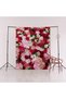 Red Pink Themed Flower Rose Bunch Patterned Creative Modern Decorative Carpet 2339 - 5