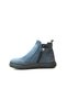 R.246-1 Genuine Leather Nubuck Navy Blue Zippered Furry Orthopedic Boy Boots - 3