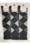 3 Pieces Genuine Lamb Wool Plaid Long Below the Knee Thick Winter Women's Socks