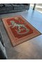 Brick Color Ethnic Wild Tiger and Snake Pattern Creative Modern Decorative Carpet 2356 - 4