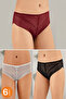 Pack of 6 Lace Women's Panties Mb3086