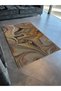Light Tone Multicolor Surrealist Wavy Abstract Spiral Patterned Creative Modern Decorative Carpet 2359 - 3