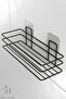 Stainless 3-Piece Set Adhesive Bathroom Organizer Shower Cabin Shampoo Bathroom Shelf WC Paper and Towel Holder - 5