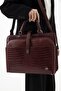 Women's Briefcase Laptop Bag Claret Red - 2