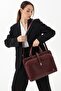 Women's Briefcase Laptop Bag Claret Red