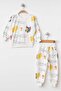 Heroes Printed Children's Bottom Top Sweatshirt Tracksuit Double Set - 2
