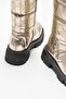 Gold Leather Women's Casual Boots - 4