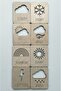 wooden I learn english game set I learn english weather - 2