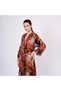 Silk Long Kimono Caftan| Ethnic Pattern 2| Nomads Felt - 5