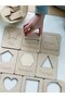 English Shape Wooden Cards - Learning & Educational Kids Toy Set - 2