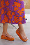 Stylish Orange Stone Detailed Women's Sandals - 3