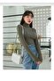 Unisex Light Blue Cotton Fabric Turtleneck Camisole Slimfit Turtleneck Sweater