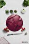 Noble Burgundy |   Glass Cutting Board - Glass Cutting Board |   Diameter32 cm