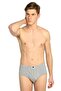Men's Gray 3-Pack Combed Cotton Slip Panties ELF568T0109CCM3