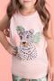 Tiger Safari Light Pink Girls Shorts Set - 2