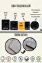نمط الشجرة والطيور |   لوح تقطيع الزجاج - لوح تقطيع الزجاج |   29 سم × 34 سم - 4