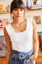Women's Ecru Collar Detailed Above Waist Knitwear Blouse BLZ-19001450 - 2