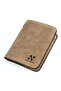 Men's Short Nubuck Leather Card Holder Wallet
