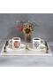 Marble White Gold 30x20 Cm Tray, Marble Engagement Promise Tray, Cheese Plate, Coffee Corner Presentation Holder