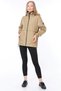 Women's Seasonal Beige Sports Jacket with Slit Detail - 3