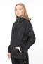 Women's Seasonal Black Sport Jacket with Slit Detail