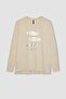 Relax Fit Crew Neck Long Sleeve T-Shirt B2020ax23au