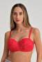 Lace, Padded Red Lotus Bra, Special for New Year's Eve - 2