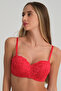 Lace, Padded Red Lotus Bra, Special for New Year's Eve - 4