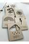 wooden I learn english game set I learn english weather